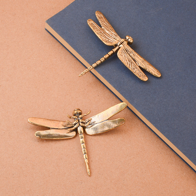 Vintage Collectible And Vintage Dolls - 1Pc Simulation Brass Praying Mantis Ornament