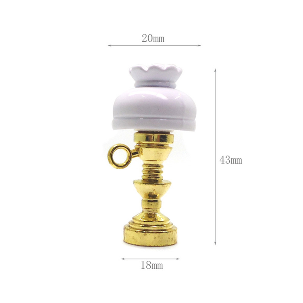 Collectible Vintage Lamps - Mini White Lampshade Table Lamp Vintage