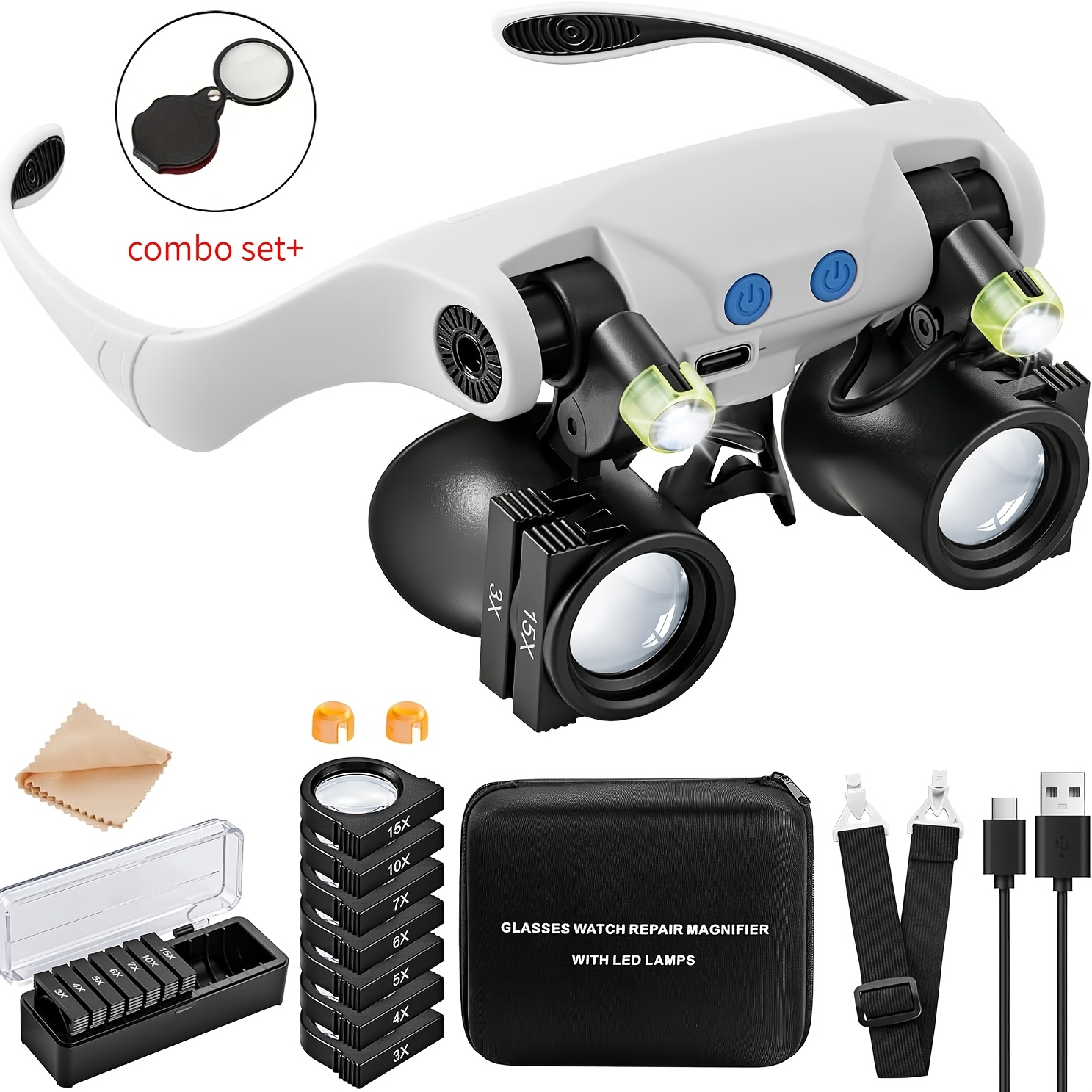 Head-mounted LED Magnifying Gl - Darkroom Enlarger Lens recension och pris
