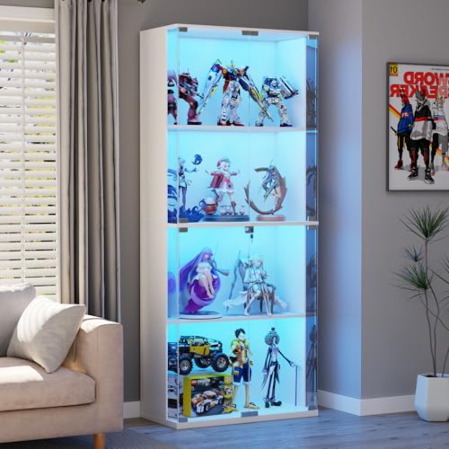 66 Glass Display Cabinet for C - Collectible & Vintage Dolls For Wedding recension och pris