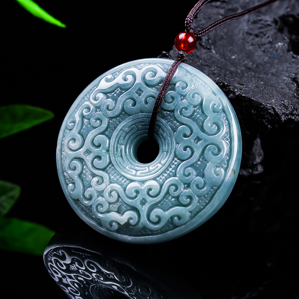 Natural Burmese Jadeite Flower - Vintage Necklace recension och pris