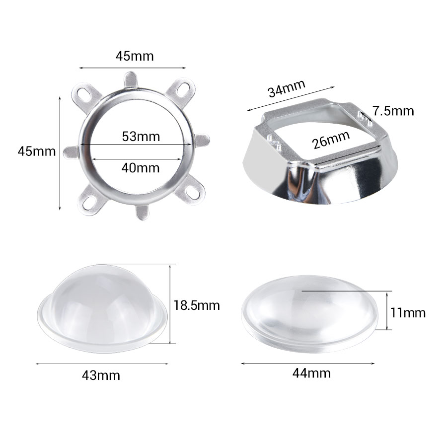 1 Set 44mm LED Lens Optical Gl - Darkroom Enlarger Lens recension och pris