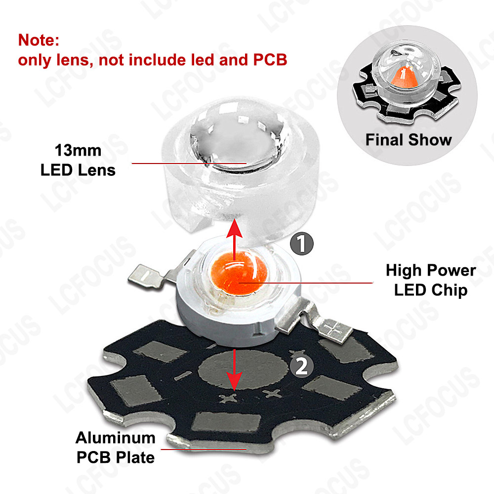13mm 1W 3W Mini LED Lens 15 30 - Darkroom Enlarger Lens recension och pris