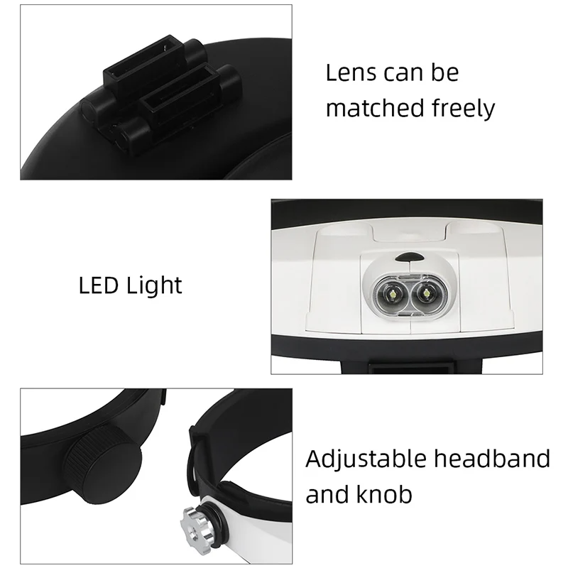 Headband Magnifier Soldering G - Darkroom Enlarger Lens recension och pris