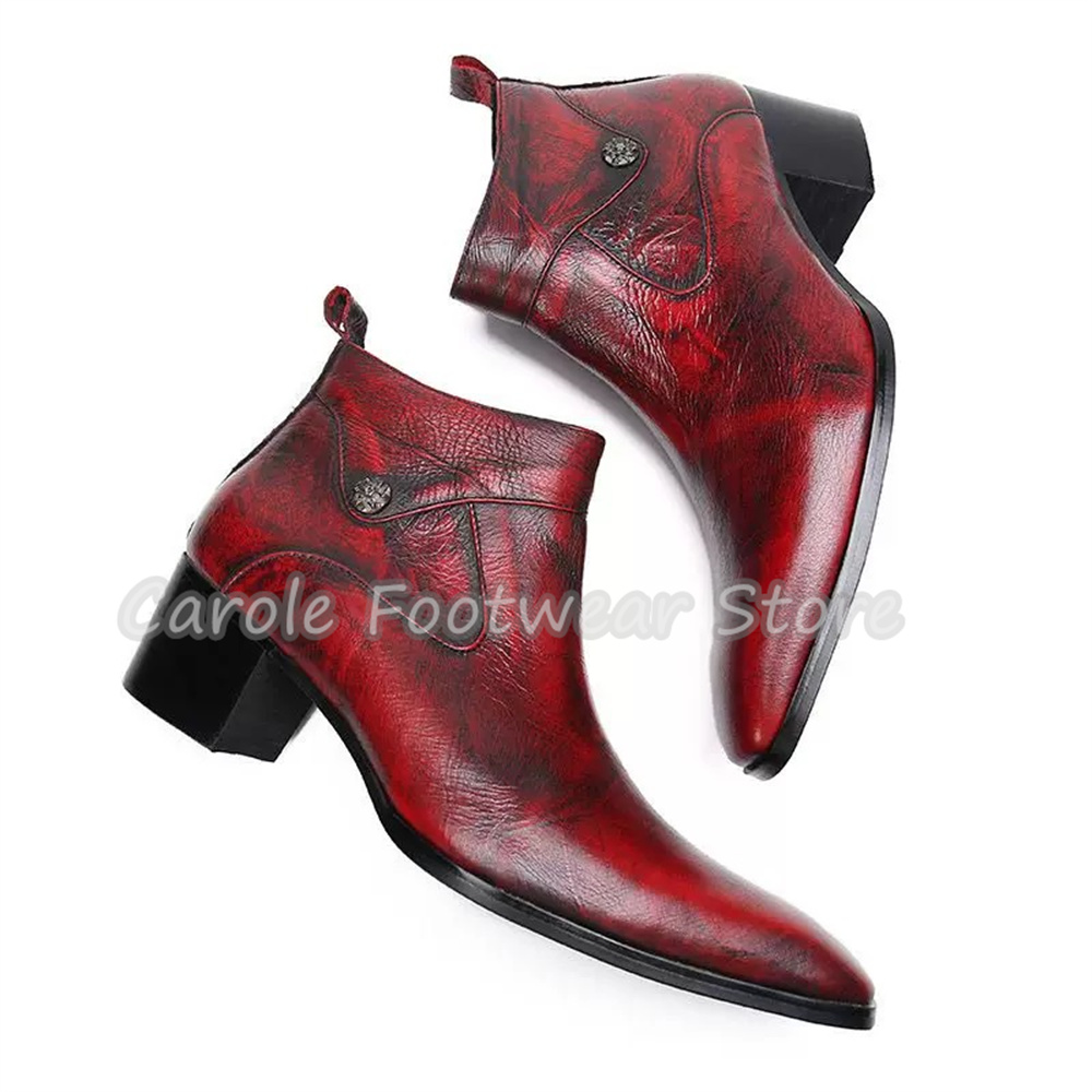 Vintage Square Toe Genuine Lea - Vintage Zipper recension och pris