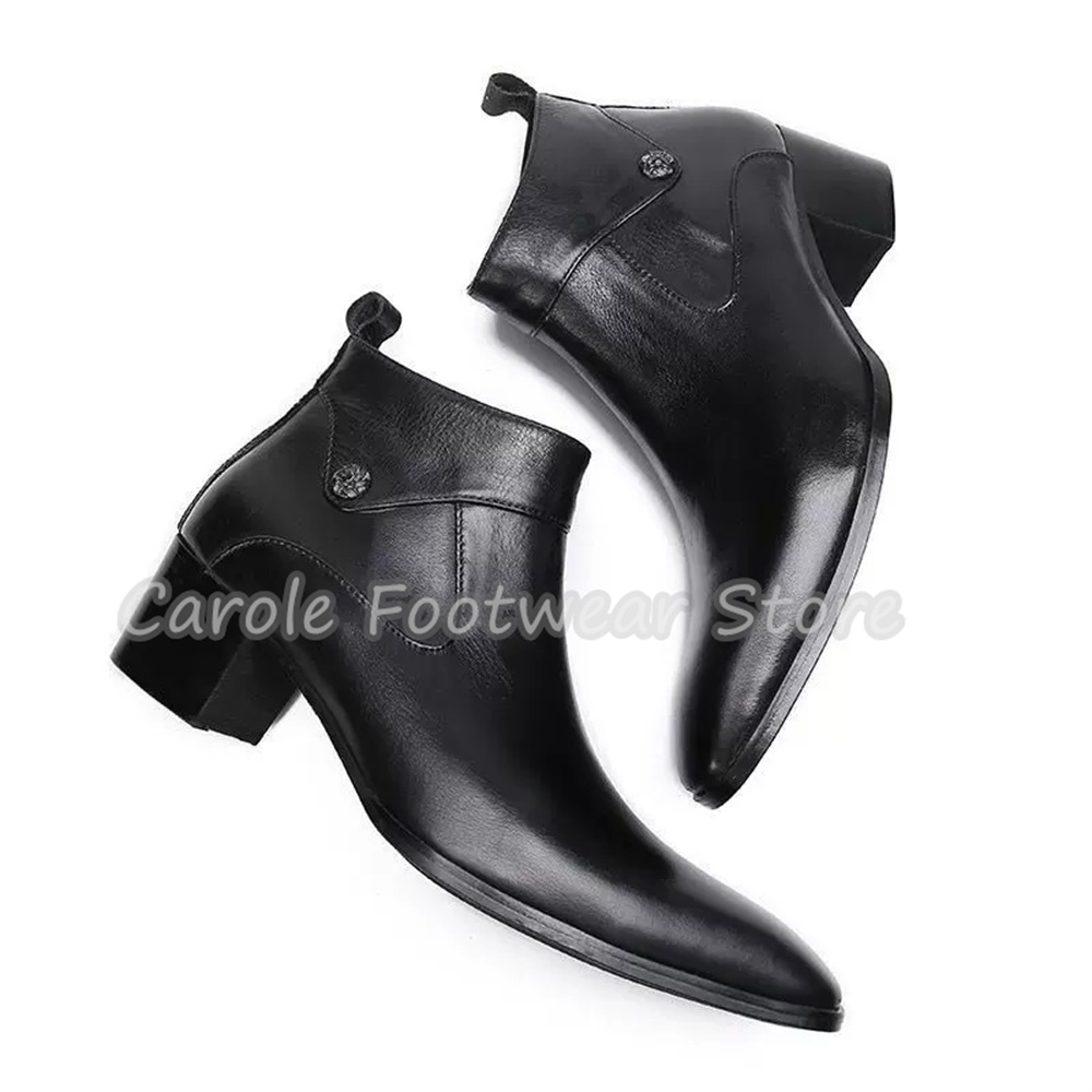 Vintage Square Toe Genuine Lea - Vintage Zipper recension och pris