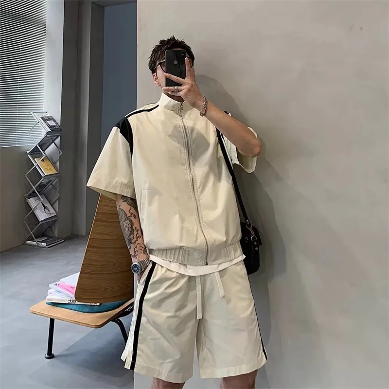 Men Color‑Block Tracksuit Summ - Vintage Zipper recension och pris