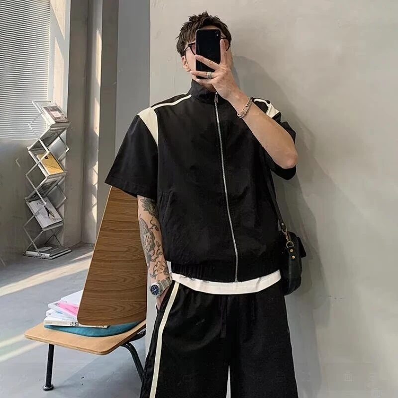 Men Color‑Block Tracksuit Summ - Vintage Zipper recension och pris